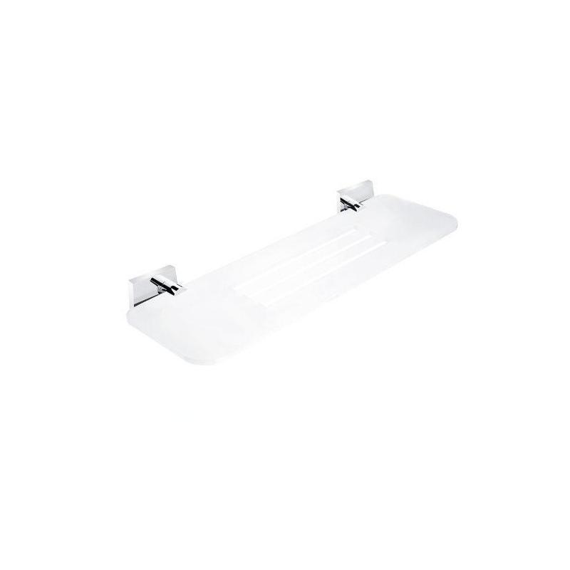 Nimco Keira - Tablette IXI, longueur 400 mm, plexiglas mat/chrome KE X340-26 Nimco Keira - Tablette IXI, longueur 400 mm, plexiglas mat/chrome KE X340-26