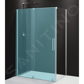 Polysan Rolls Line - Porte de douche 800 mm, aluminium poli/verre clair RL3215