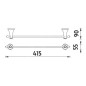 Nimco Lada - Porte-serviettes, cuivre LA 19035-80 Nimco Lada - Porte-serviettes, cuivre LA 19035-80