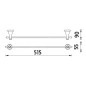 Nimco Lada - Porte-serviettes, laiton LA 19046-65 Nimco Lada - Porte-serviettes, laiton LA 19046-65