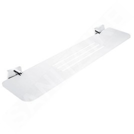 Nimco Keira - Tablette IXI avec trous fraisés, 60 cm, plexiglas/chrome mat KE X360-26