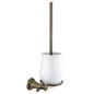 Nimco Lada - Brosse de toilette murale avec support, blanc/laiton LA 19094K-65
