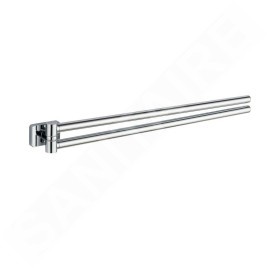 Aqualine Apollo - Porte-serviette double, longueur 460 mm, chrome 1416-15