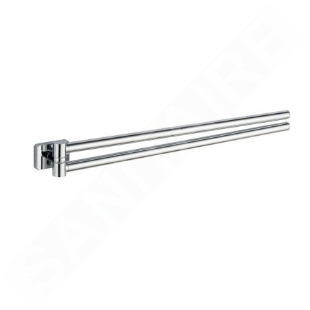 Aqualine Apollo - Porte-serviette double, longueur 460 mm, chrome 1416-15