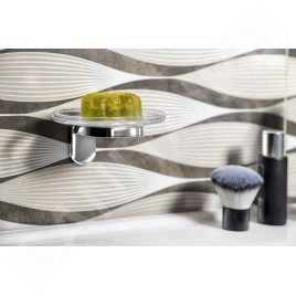 Aqualine Zero - Porte-savon avec support, chrome ZE002