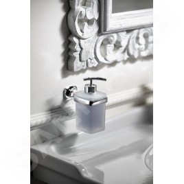 Sapho Aida - Distributeur de savon, chrome/verre satiné AI019