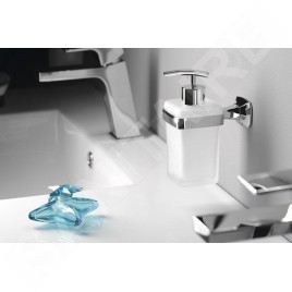 Sapho Aida - Distributeur de savon, chrome/verre satiné AI019