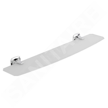 Sapho Aida - Tablette, longueur 560 mm, verre satiné/chrome AI015