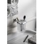 Sapho Aida - Porte-savon avec support, chrome/verre satiné AI004