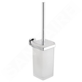 Sapho Aida - Brosse de toilette, chrome/verre satiné AI008