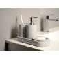 Sapho Accessoires de salle de bains Gedy - Distributeur de savon, gris et blanc 4980