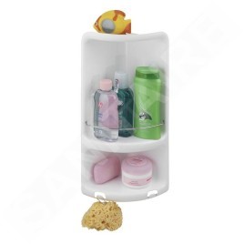 Sapho Accessoires de salle de bains Gedy - Étagère d'angle de douche Caesar 226x473x160 mm, blanc 7080
