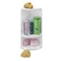 Sapho Accessoires de salle de bains Gedy - Étagère d'angle de douche Caesar 226x473x160 mm, blanc 7080