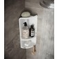 Sapho Accessoires de salle de bains Gedy - Étagère d'angle de douche Caesar 226x473x160 mm, blanc 7080