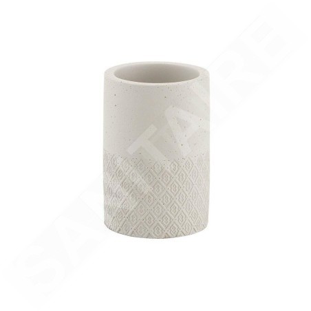 Sapho Accessoires de salle de bains Gedy - Verre pour brosses à dents et dentifrice, à poser, ciment 4998