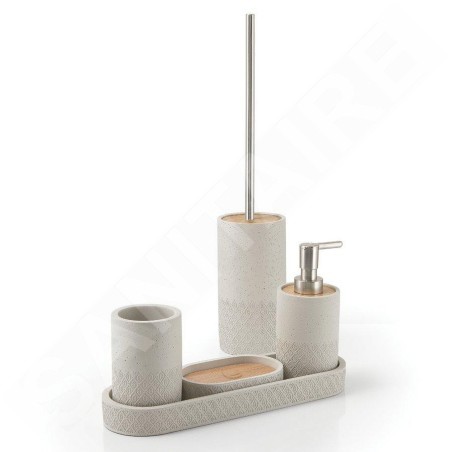 Sapho Accessoires de salle de bains Gedy - Verre pour brosses à dents et dentifrice, à poser, ciment 4998