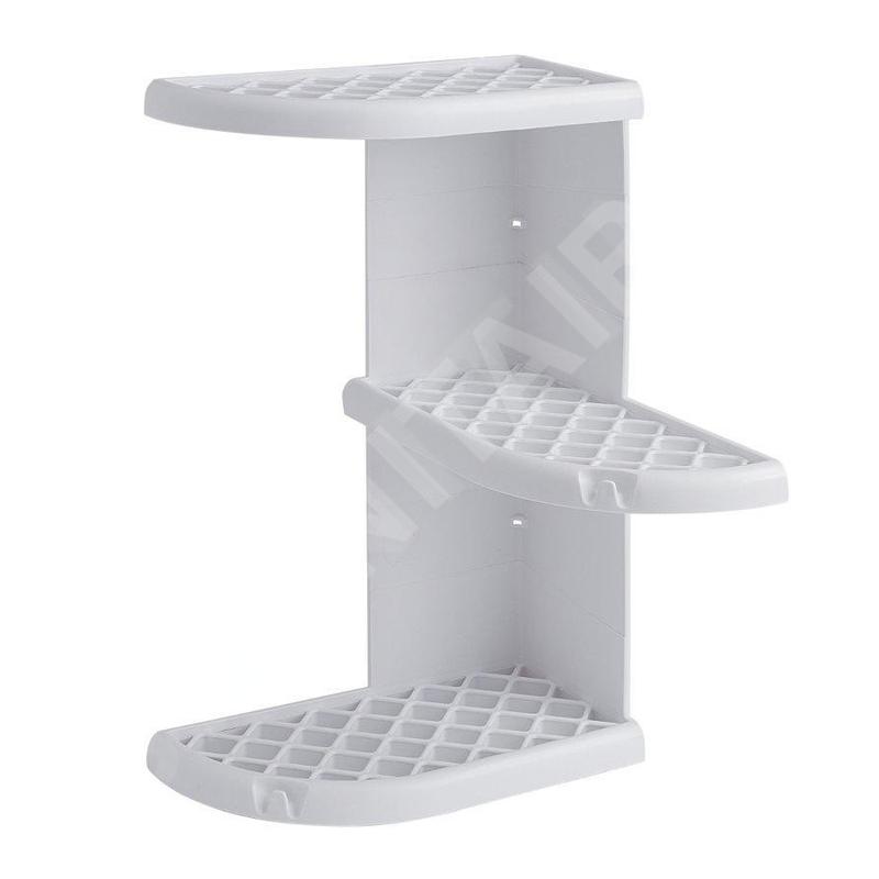Sapho Accessoires de salle de bains Gedy - Tablette d'angle pour douche Oscar 230x375x230 mm, blanc 8579