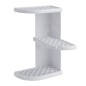 Sapho Accessoires de salle de bains Gedy - Tablette d'angle pour douche Oscar 230x375x230 mm, blanc 8579