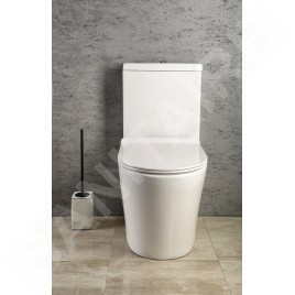 Sapho Accessoires de salle de bains Gedy - Brosse WC à poser Lucrezia, blanc/noir LC33