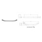 Sapho Accessoires - Barre d’appui 450 mm, bronze ML45