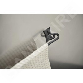 Sapho Rebecca - Porte-serviettes, longueur 533 mm, noir CC420