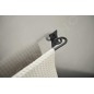 Sapho Rebecca - Porte-serviettes, longueur 533 mm, noir CC420