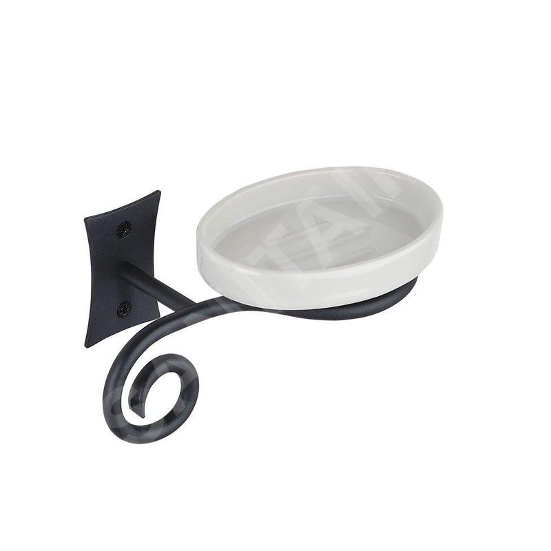 Sapho Rebecca - Porte-savon avec support, blanc CC002