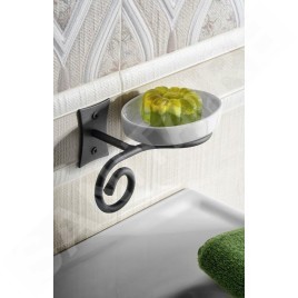 Sapho Rebecca - Porte-savon avec support, blanc CC002