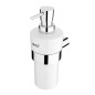 Nimco Bormo - Distributeur de savon en céramique avec support, blanc/chrome BR 11031KN-T-26