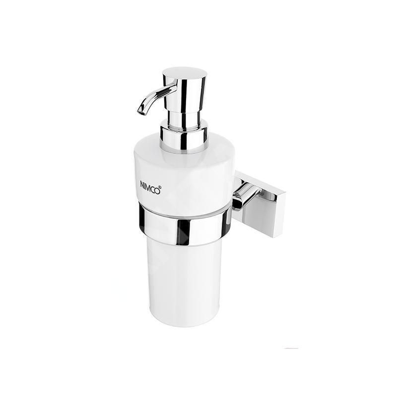 Nimco Keira - Distributeur de savon avec support, blanc/chrome KE 22031KN-26