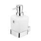 Nimco Kibo - Distributeur de savon avec support, verre mat/chrome Ki 14031C-26