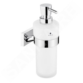 Nimco Keira - Distributeur de savon avec support, verre dépoli / chrome KE 22031W-T-26