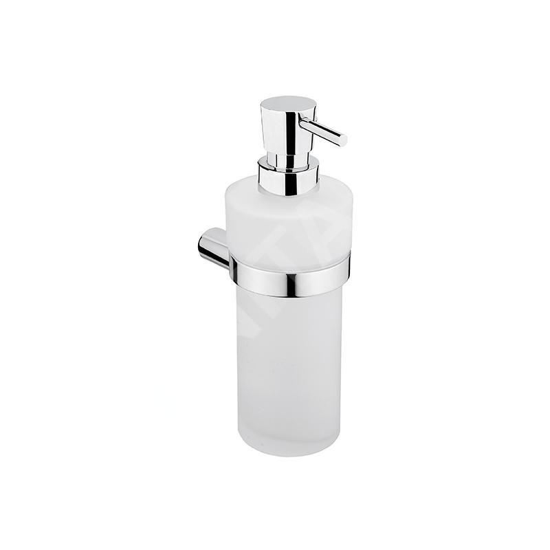 Nimco Bormo - Distributeur de savon avec support, verre dépoli / chrome BR 11031W-T-26