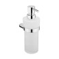 Nimco Bormo - Distributeur de savon avec support, verre dépoli / chrome BR 11031W-T-26