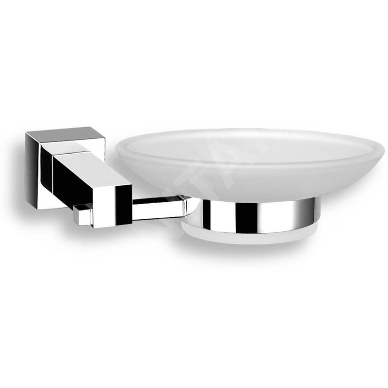 Novaservis Titania Anet - Porte-savon avec support, verre dépoli/chrome 66336,0 Novaservis Titania Anet - Porte-savon avec support, verre dépoli/chrome 66336,0