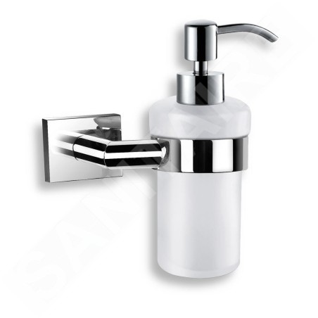 Novaservis Titania Elis - Distributeur de savon avec support, blanc/chrome 66455,0