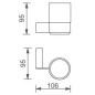 Novaservis Titania Kate - Verre avec support, verre dépoli/chrome 66506,0 Novaservis Titania Kate - Verre avec support, verre dépoli/chrome 66506,0