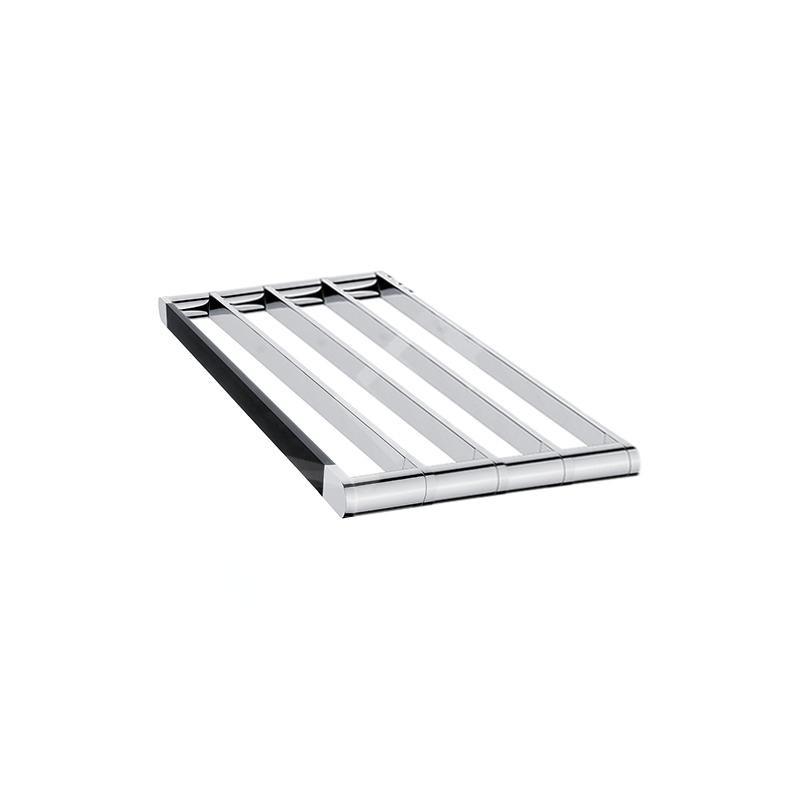 Nimco Nava - Étagère porte-serviette, longueur 580 mm, noir mat/chrome NA 28062A