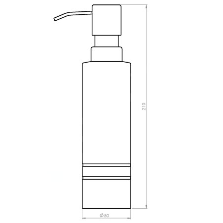 Sapho Ridder London - Distributeur de savon à poser, chrome 2106500