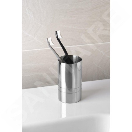 Sapho Ridder London - Verre pour brosses à dents et dentifrice, à poser, chrome 2106100