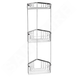 Sapho Gedy Smart - Étagère en fil de fer d’angle, 200 x 590 x 150 mm, chrome 2484