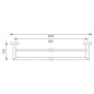 Novaservis Accessoires de salles de bain - Porte-serviettes Titania Elis, 600 mm, chromé 66425,0 Novaservis Accessoires de salles de bain - Porte-serviettes Titania Elis, 600 mm, chromé 66425,0