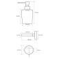 Sapho X-Round - Distributeur de savon MINI, chrome XR103