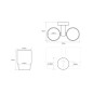 Sapho X-Round - Porte-verre double, verre/chrome XR902