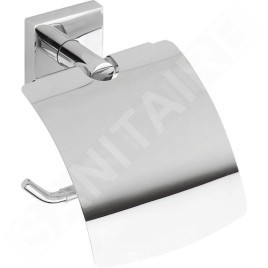 Sapho X-SQUARE - Porte-rouleau toilette avec couvercle, chrome XQ700