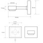 Sapho X-SQUARE - Porte savon magnétique, chrome XQ801