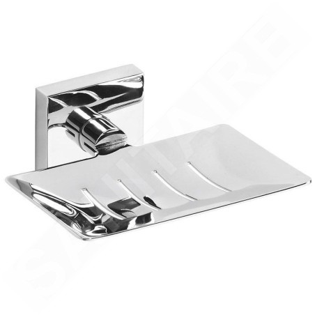 Sapho X-SQUARE - Porte-savon rectangulaire avec trous, chrome XQ800