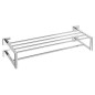 Sapho X-SQUARE - Porte-serviettes double avec trappe, longueur 620 mm, chrome XQ412