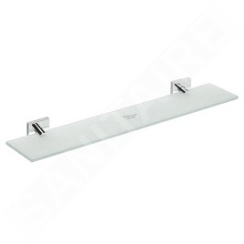 Sapho X-SQUARE - Tablette murale, longeur 600 mm, verre/chrome XQ603