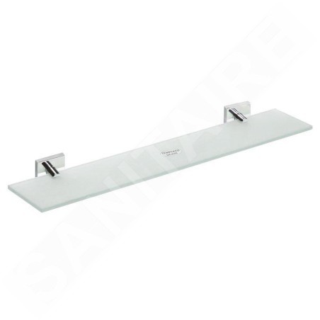 Sapho X-SQUARE - Tablette murale, longeur 600 mm, verre/chrome XQ603